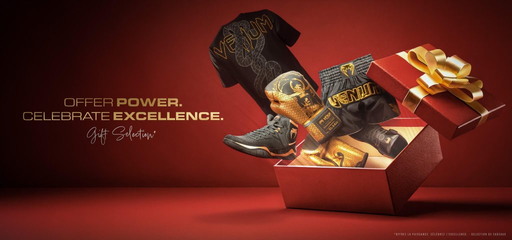 flyer horizontal pour vetements et accesoir Venum pack noel